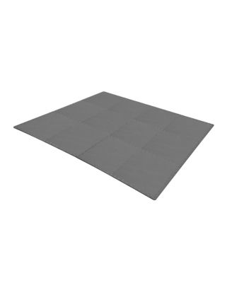 48 Sq Ft Interlocking EVA Foam Exercise Mat Tiles, Gray