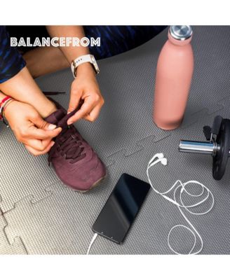 48 Sq Ft Interlocking EVA Foam Exercise Mat Tiles, Gray