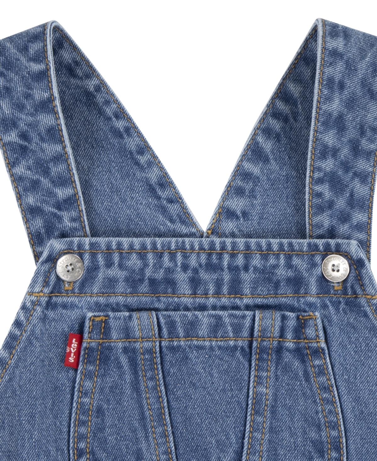 LEVI'S LITTLE GIRLS PRINTED SKIRTALL AND TEE, 2-PIECE SET 