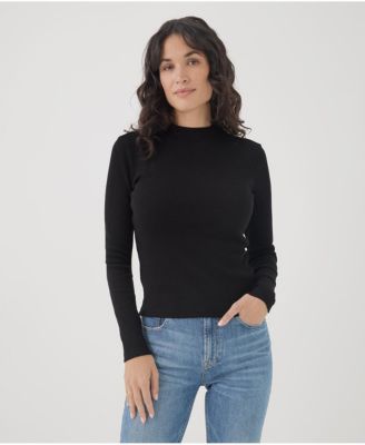 Women's Organic Cotton Favorite Rib Mockneck Top