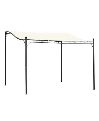 Backyard Pergola Gazebo for Outdoor Entertaining and Patio Seating Areas-Beige