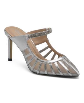 Womens Swell Stiletto High Heel Dress Mule