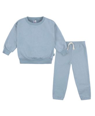 Toddler Boys Comfortable Fleece Top and Pant Set
