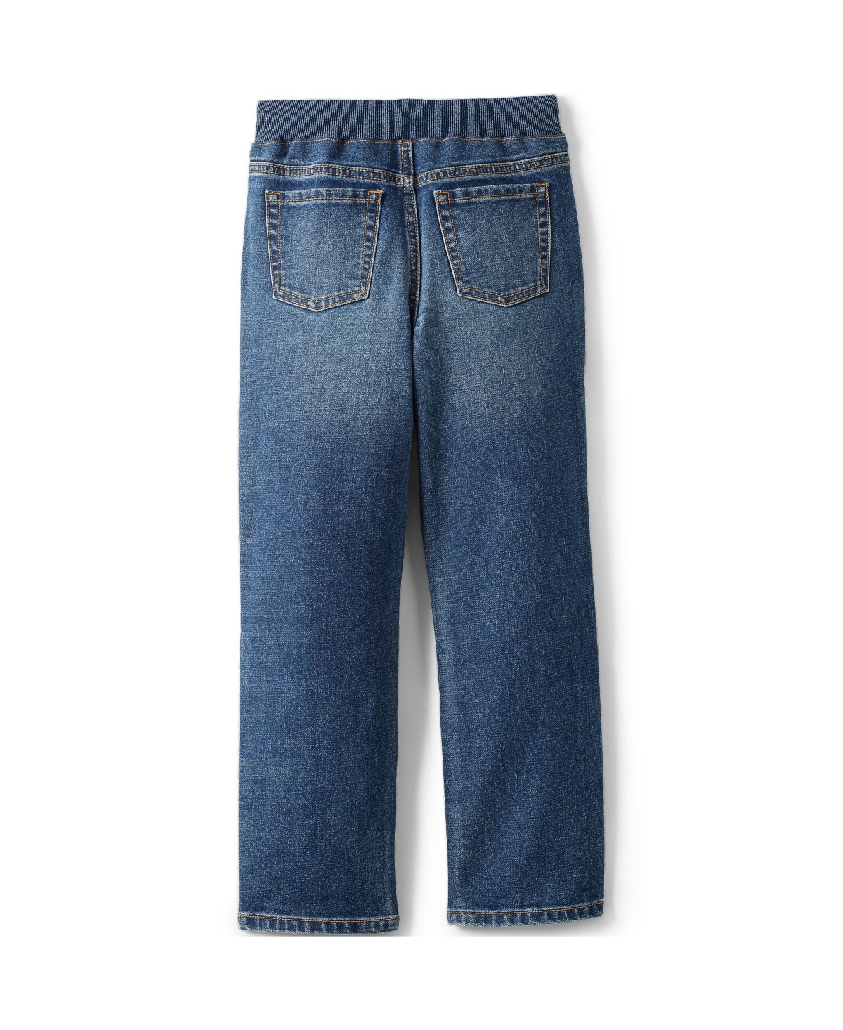 Lands' End Big Boys Iron Knee Stretch Pull On Denim