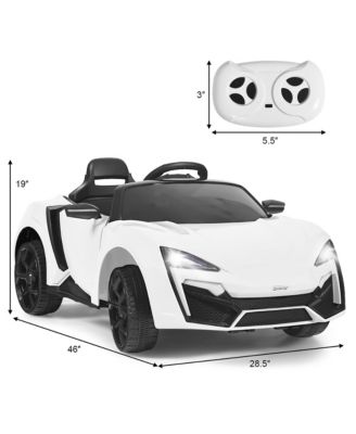 12V Kids Ride On Car 2.4G RC Electric Vehicle w/ Lights MP3 Openable Doors