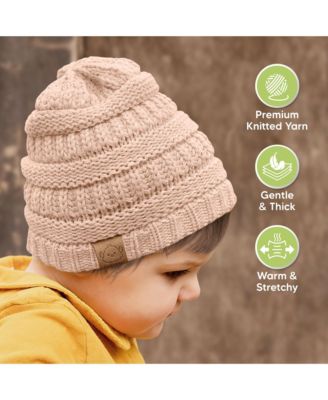 3pk Warmzy Baby Beanies, 0-36 months Baby Hats, Baby Winter Hat for Newborn, Infant, Toddlers, Boys, Girls