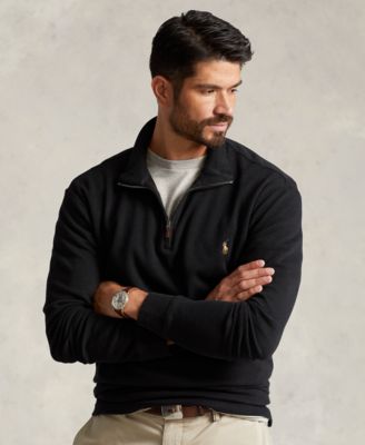 Polo Ralph Lauren - Men's Big & Tall Quarter-Zip  Cotton Pullover
