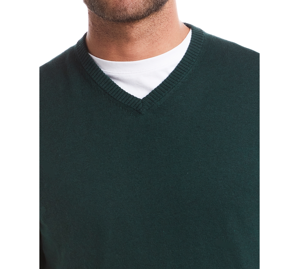 Weatherproof Vintage Men's Long Sleeve V-Neck Cotton Cashmere Sweater
