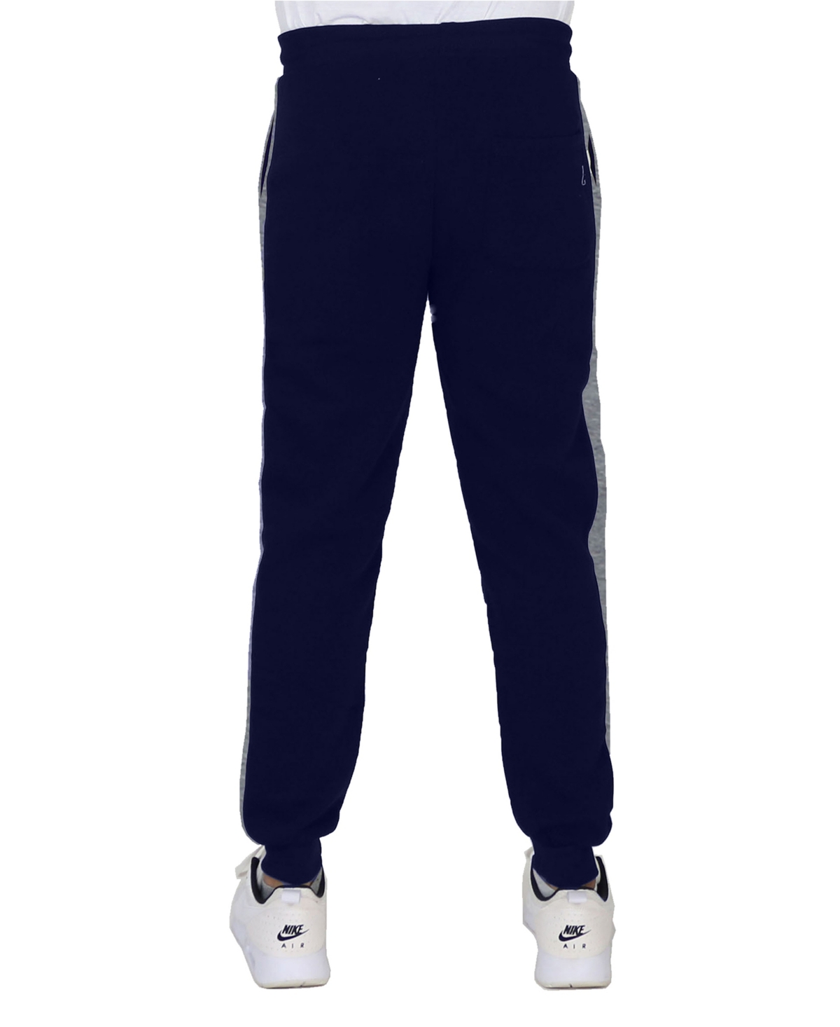 Galaxy By Harvic Men's Modern Fit Fleece-lined Jogger Sweatpants In Heather Grey,black