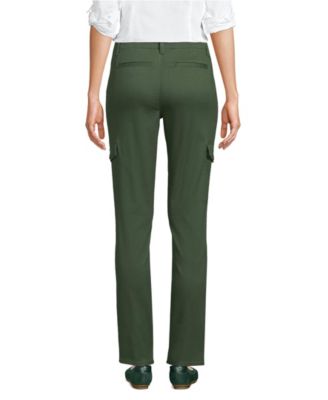Petite Mid Rise Slim Cargo Chino Pants