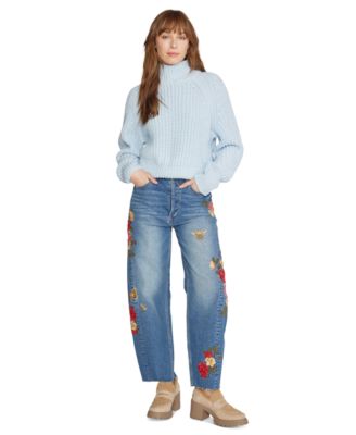 Driftwood - Women's Parker Embroidered Barrel-Leg Jeans