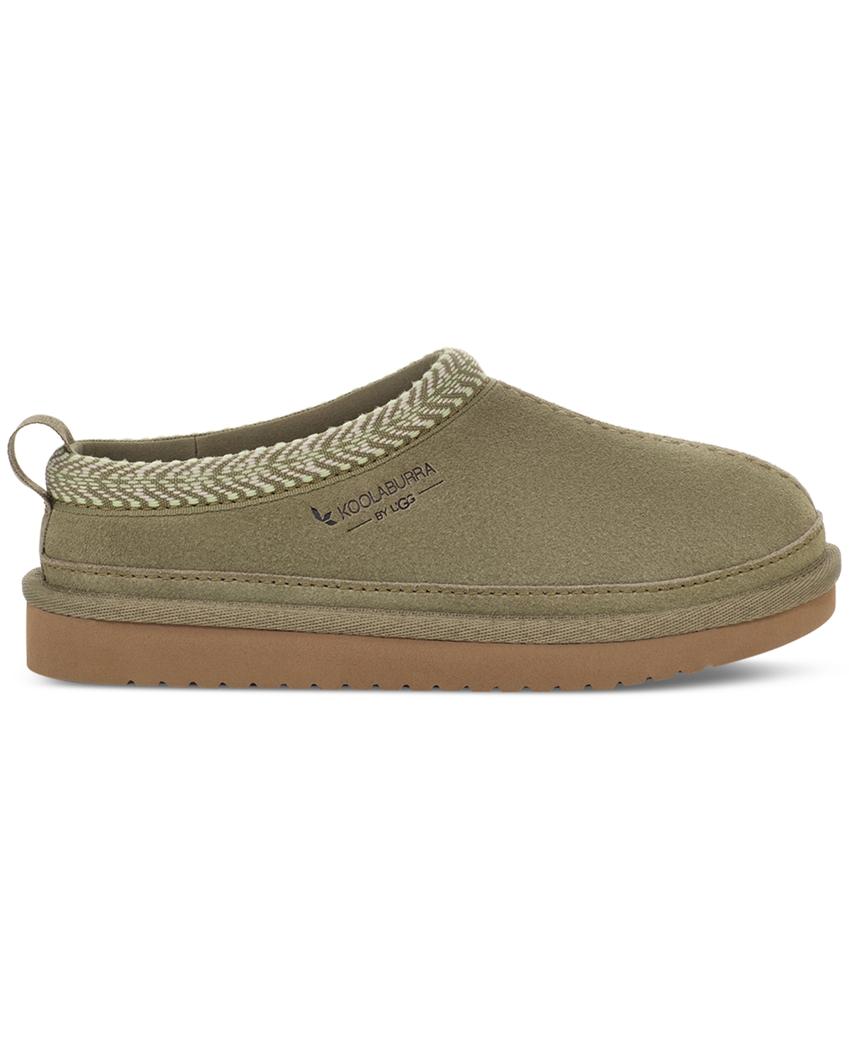 Koolaburra By Ugg Kids Burree Braid-trim Slippers In Lt,pas Grn