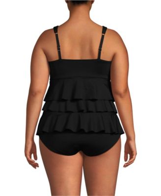 Women's Ruffle Fauxkini One Piece Swimsuit