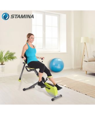 Stamina Wonder Stationary Portable Magnetic Resistance Training Exercise Bike