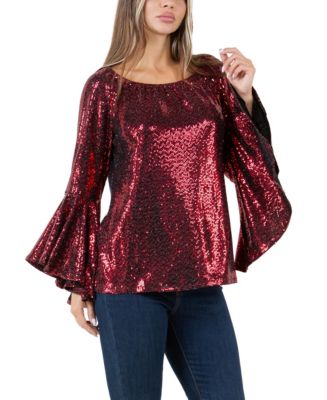 macy's holiday womens tops