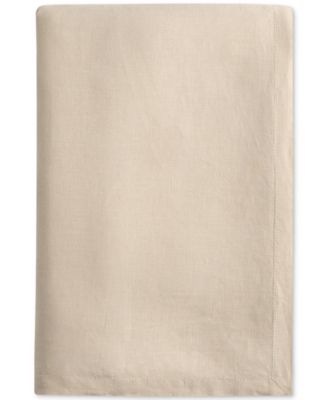 Linen Solid-Color Tablecloth, 55" x 110"