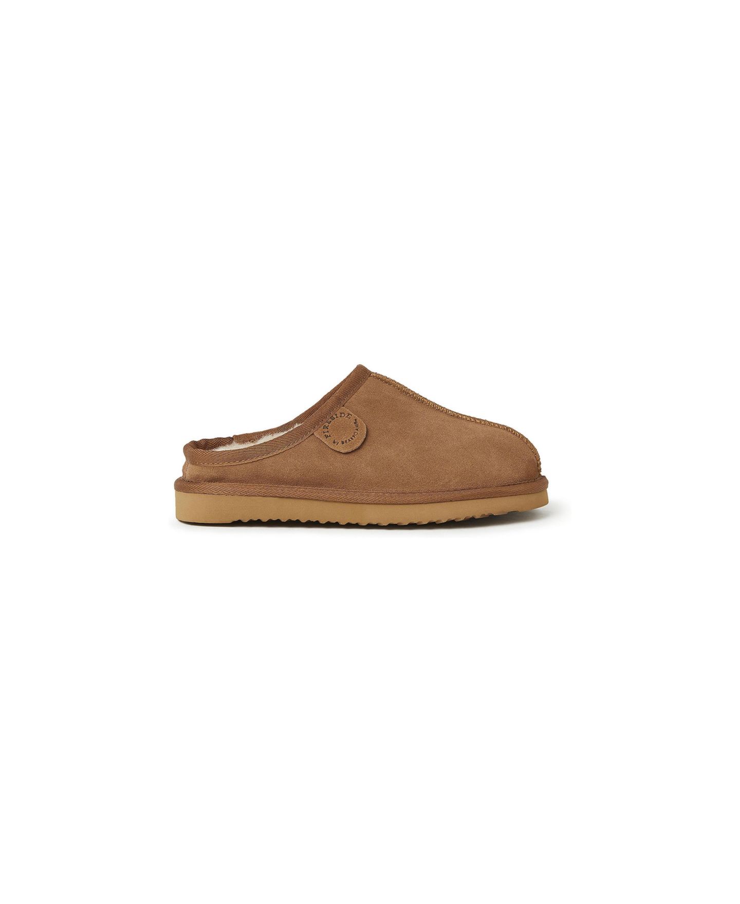 Детские тапочки-сабо Dearfoams Fireside Dempsey из натуральной овчины, цвет: Каштановый — фото 2
