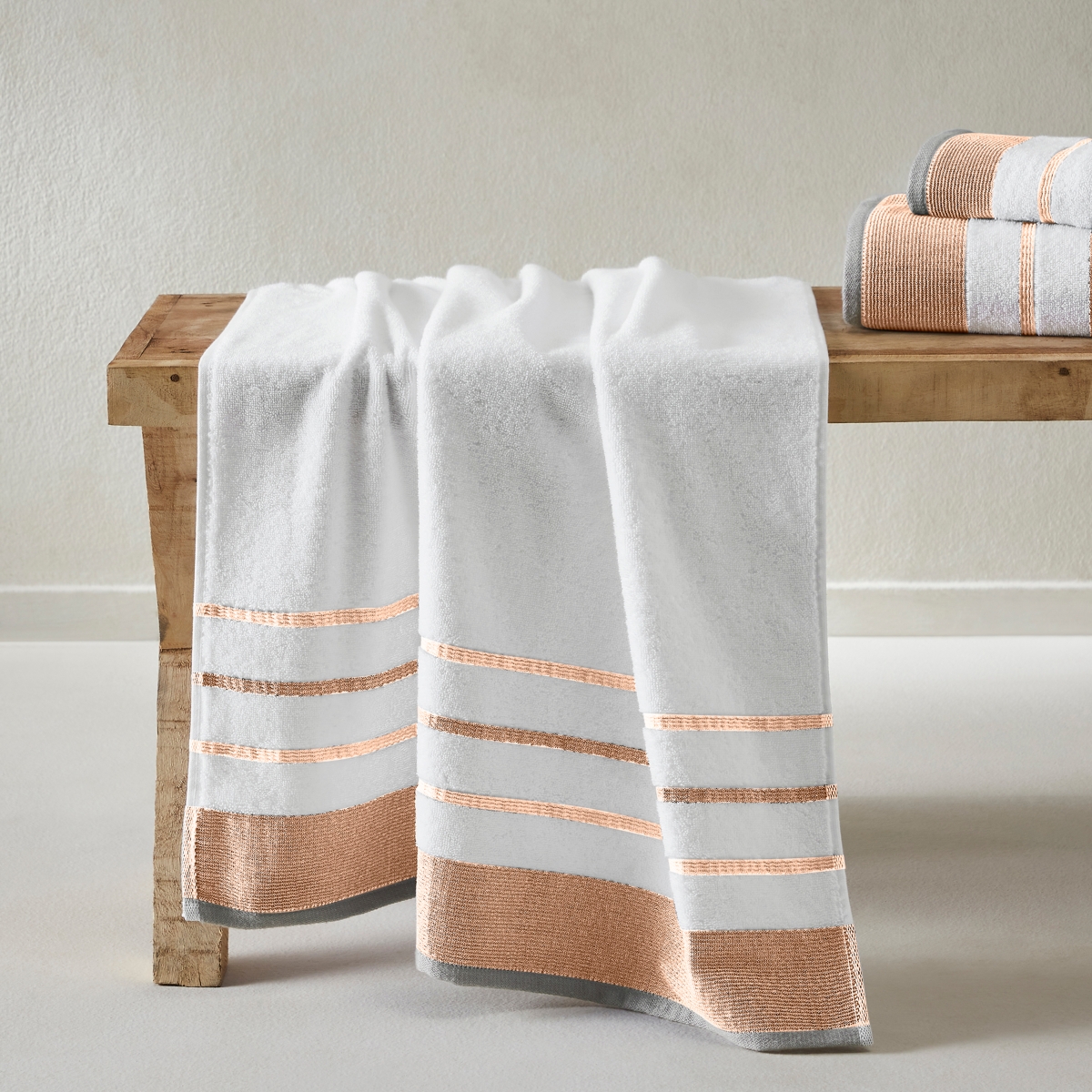 Linery & Co Linery & Co. Combed Cotton Absorbent & Durable Decorative Towel Set -/ taupe