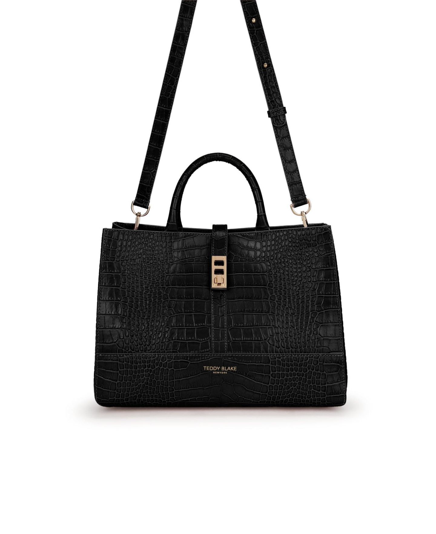 Женская сумка Teddy Blake Lola Croco 12", цвет: Чёрный — фото 6