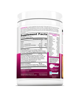 Multi Collagen Burn Powder, Hydrolyzed Collagen Peptides Powder with Types I II III V X for Weight Loss Support, Vitauthority, Unflavored 30 Servings