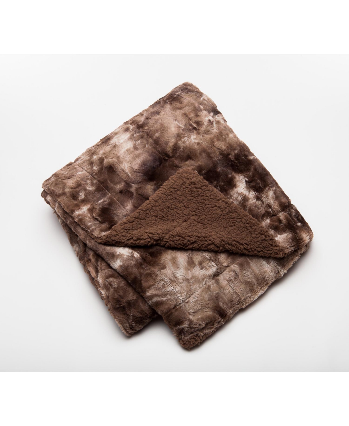 Chanasya Premium Wolf Faux Fur Throw Blanket - Soft, Fuzzy Sherpa & Minky Throw Blanket - For Bed or Couch - 60