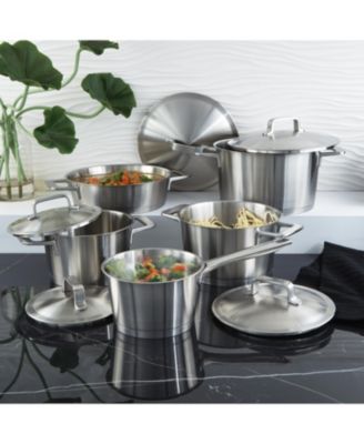 DiNA Meta 10pc Recycled 18/10 Stainless Steel Cookware Set