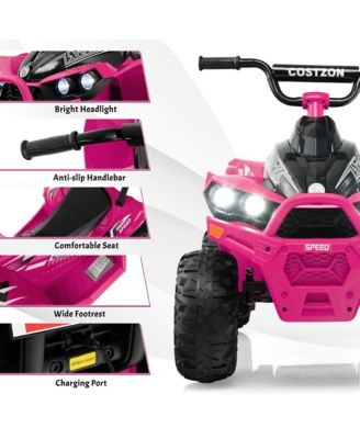 12V Battery Powered Kids Ride On ATV Electric 4-Wheeler Quad Car with MP3 & Ligh