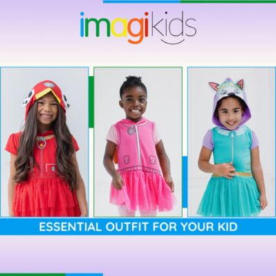 Toddler Girls Hooded Cosplay T-Shirt Dress and Leggings Outfit Set