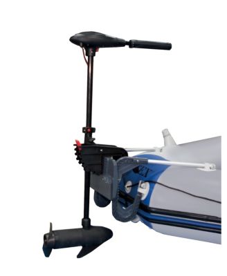 Excursion 5 Inflatable Fishing Boat Set with Transom Mount Trolling Motor