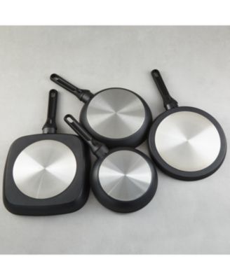 DiNA Helix 5pc Nonstick Specialty Pan Set with Turner, Recycled Aluminum