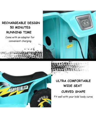 6V Kids Electric Quad ATV 4 Wheels Ride On Toy Toddlers Forward & Reverse Red