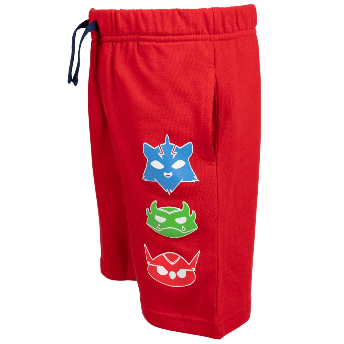 Pj Masks Toddler Boys Catboy Gekko Owlette Graphic T-Shirt Tank Top French Terry Shorts 3 Piece Outfit Set to