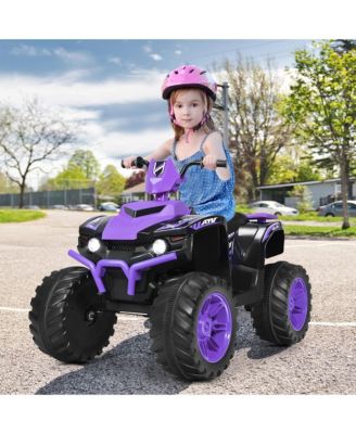 12V Kids 4-Wheeler ATV Quad Ride On Car w/ LED Lights Music USB