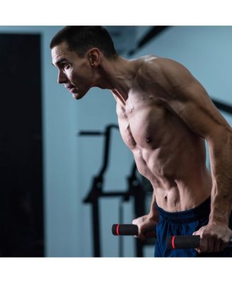 BalanceFrom Multi-Function Home Gym Exercise Dip Stand, 500lb Capacity, Black