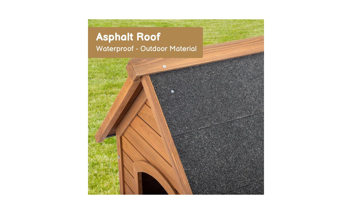 Slickblue Outdoor Dog House – Waterproof Puppy Shelter with Elevated Floor, Indoor/Outdoor Use