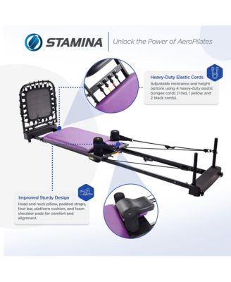 Stamina 55-4379 AeroPilates Reformer Plus Whole Body Resistance Workout System