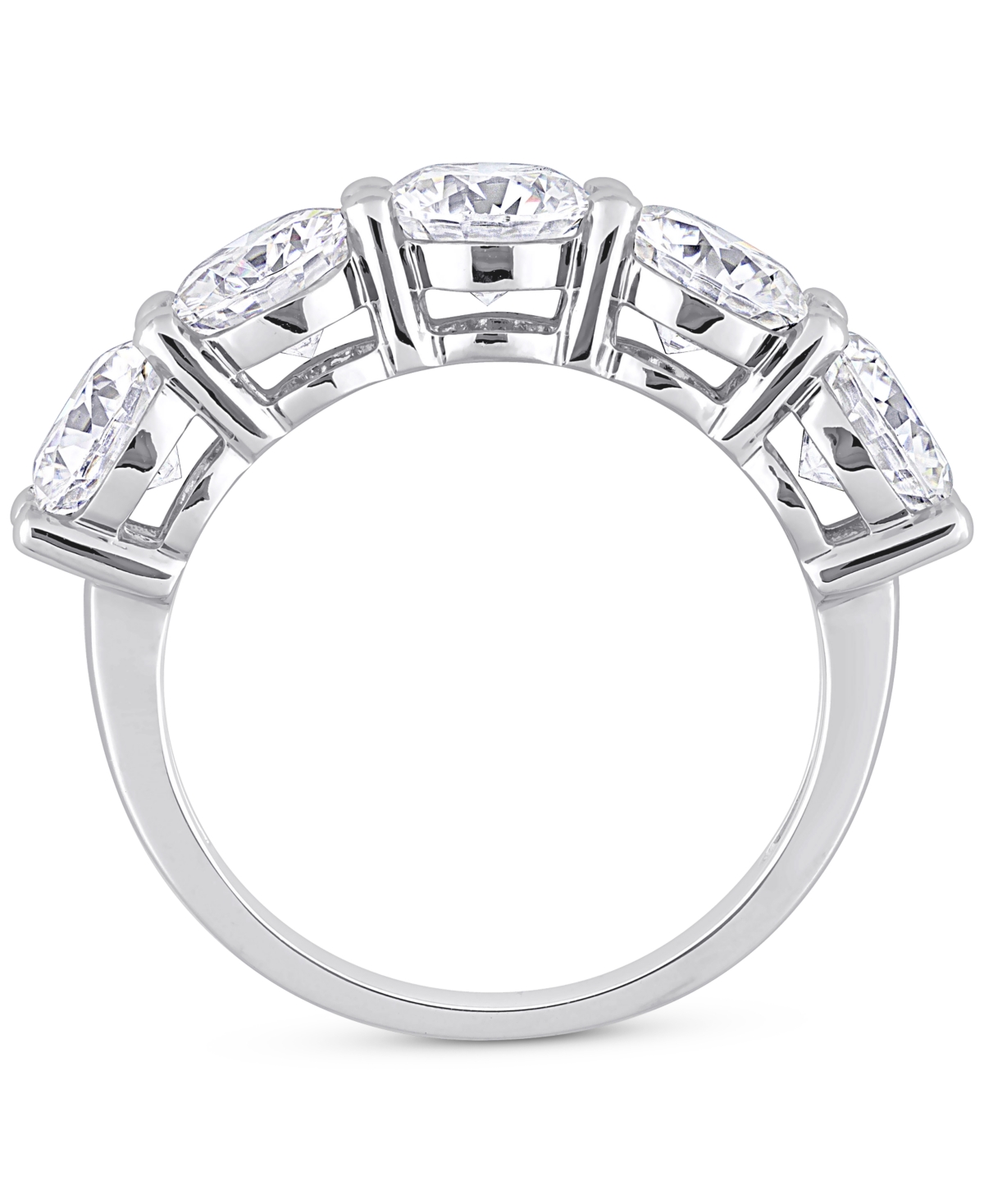 Moissanite Five Stone Anniversary Band (4 ct. t.w.) in 10kGold - White