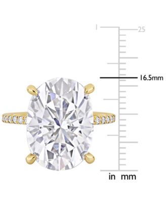 Moissanite Large Oval Engagement Ring (8 ct. t.w.) in 10k Gold