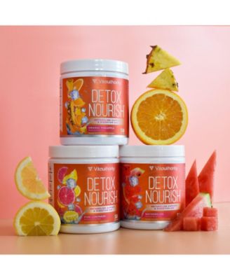 Detox Nourish Powder, Metabolism Support & Anti-Bloat Digestive Aid, Pink Lemonade, 310gm