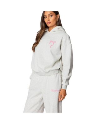 Womens Sasha Bow Detail Hoodie
