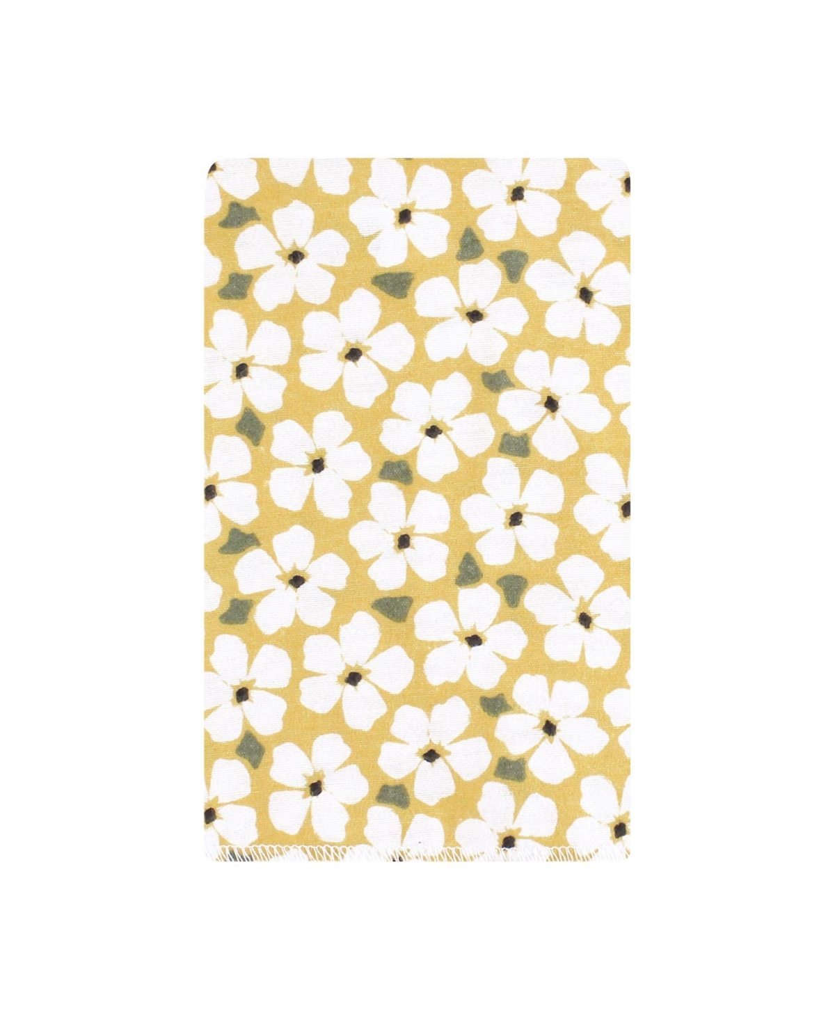 Hudson Baby Infant Girl Flannel Burp Cloth 10pk, One Size - Sage floral