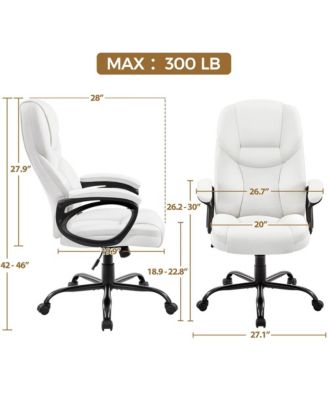 Faux Leather Executive Office Chair Computer Desk Chair