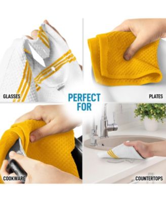 3 Pack Absorbent Kitchen Towels Cotton 15x25 Inch