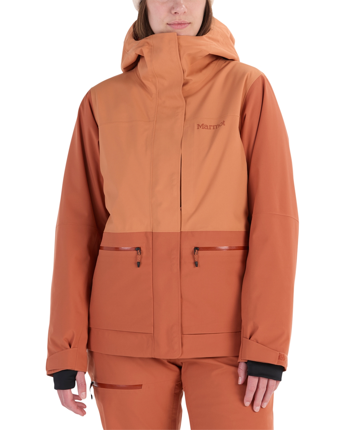 Marmot Women's Insulated Refuge Ski Jacket In Sunburn,auburn