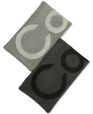 Men's Plaited Logo Scarf