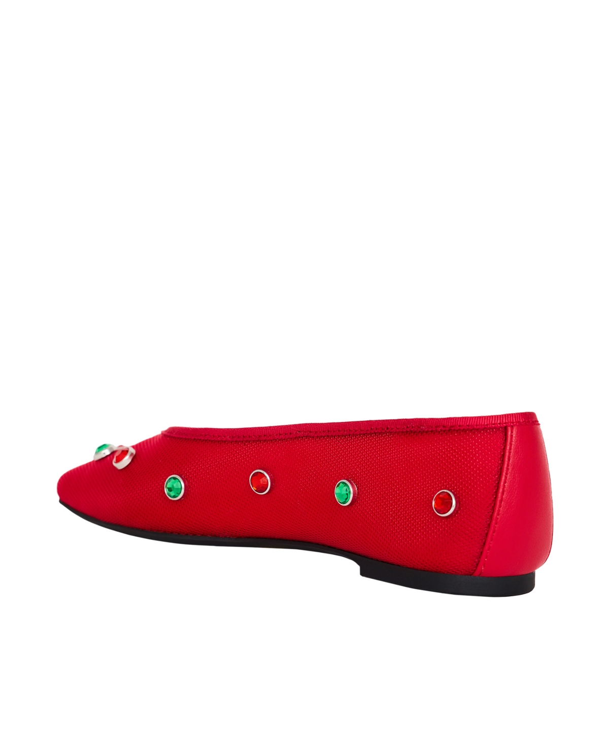 Shop Katy Perry Women's Evie High Crystal Ballet Flats In Holiday Green