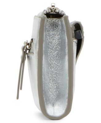 2 Piece Envelope Flap Curved Wallet with Rhinestones