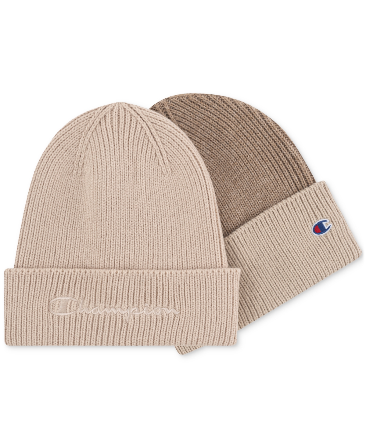 Champion Men's Bristol 2-Pk. Ribbed-knit Cuffed Beanies