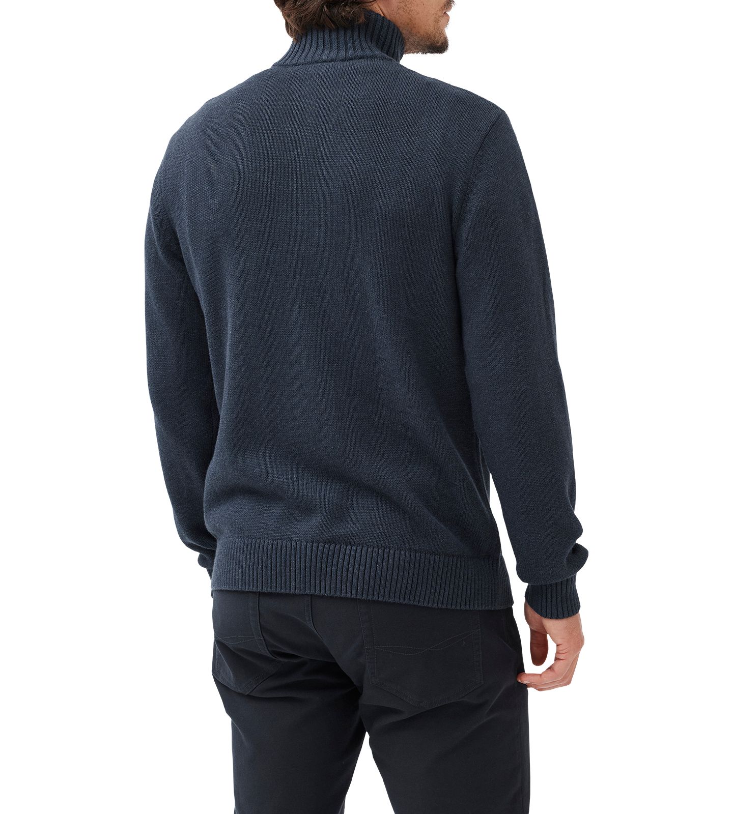 Мужской свитер Rodd & Gunn Merrick Bay Cotton Knit, цвет: Чернильный тёмно-синий — фото 4