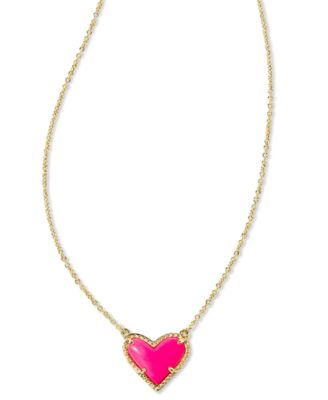 Kendra Scott 14k Gold-Plated Set Color Stone Heart Collar